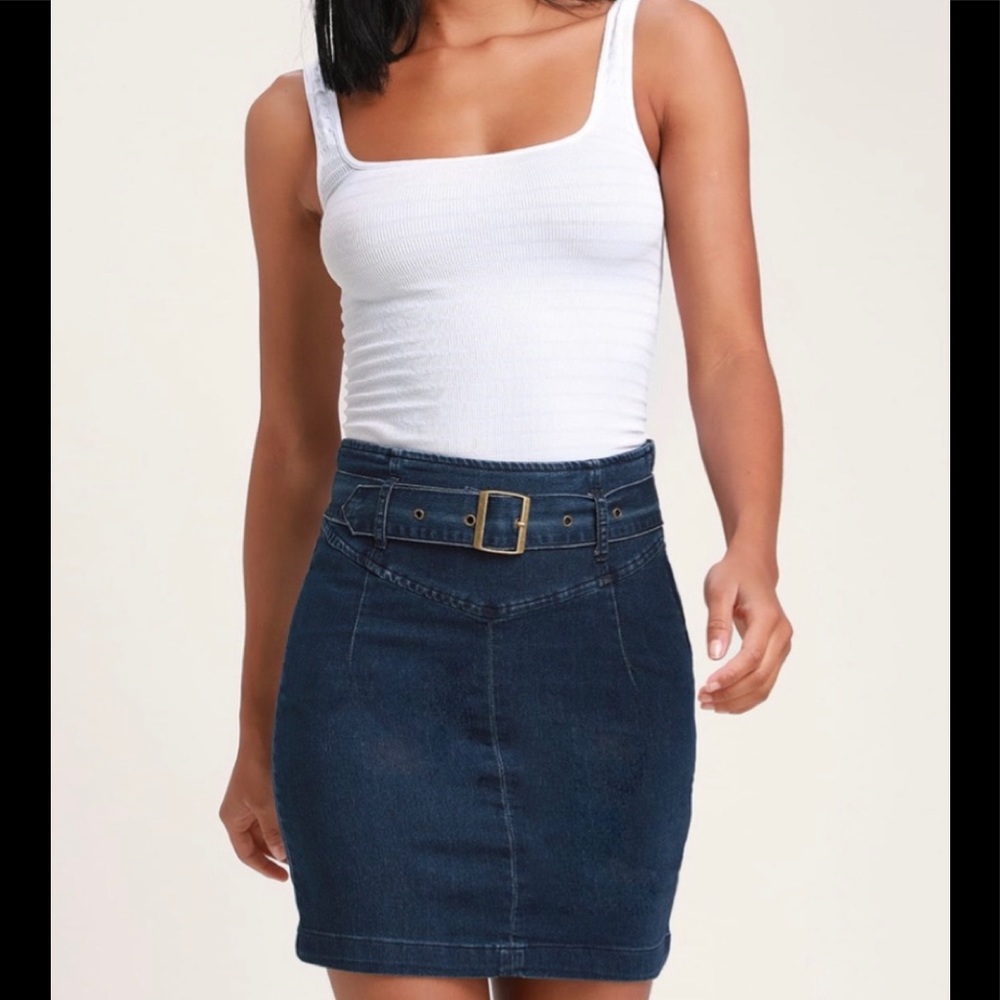 Free People Livin’ It Up Pencil Mini Skirt